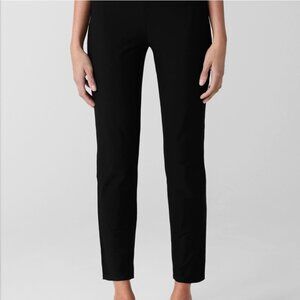 Eileen Fisher Washable Stretch Crepe High-Waisted Pant, Size XXS